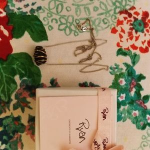 Local disigner Necklace & Blue ruby earrings